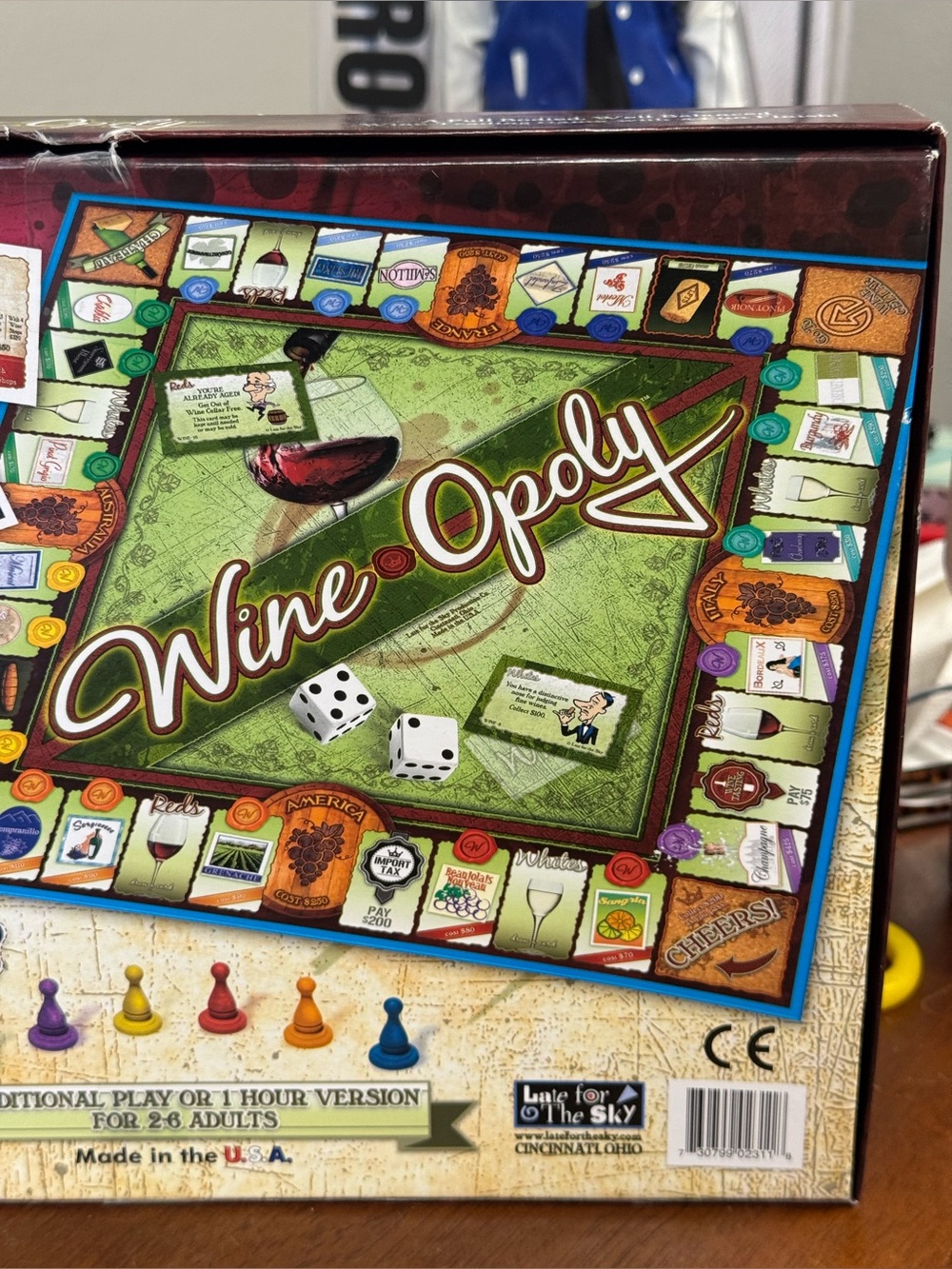 Wine Opoly Board Game - Green